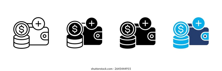 Amount icon sheet multiple style collection