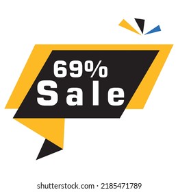 amount % percentage of total sales beautiful vector illustration box design on white background with fantastic font and white color