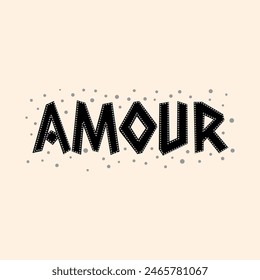 Amour francés es amor, Diseño gráfico de impresión camisetas de moda, ilustración, Vector, carteles, tarjetas, pegatinas, taza