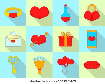 Amour icons set. Flat set of 12 amour vector icons for web isolated on white background
