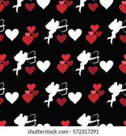 Amour seamless vector pattern