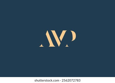 AMP abstract letter logo design. This logo is designed by three abstract letters.