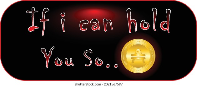 AMP coin crypto currency tagline with dark background, for web, banner, poster, etc. vector eps10