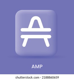 Amp (AMP) crypto currency logo symbol vector illustration svg