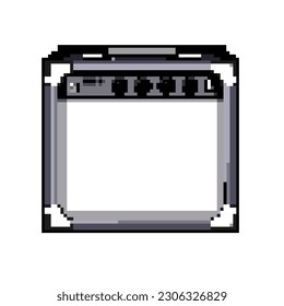 amp guitar amplifier game pixel art retro vector. bit amp guitar amplifier. old vintage illustration