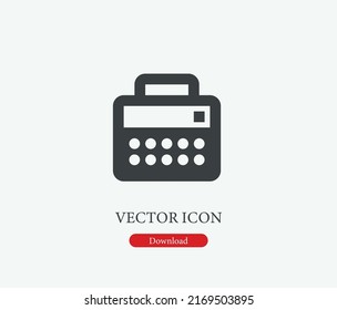 Amp guitar vector icon. Editable stroke. Symbol in Line Art Style for Design, Presentation, Website or Mobile Apps Elements, Logo. Amp guitar symbol illustration. Pixel vector graphics - Vector