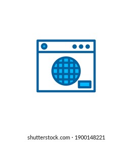 Amp icon in blue color style