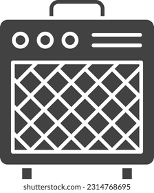 Amp icon vector image. Suitable for mobile application web application and print media.