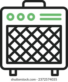 Amp icon vector image. Suitable for mobile application web application and print media.
