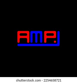 AMP letter logo creative design with vector graphic, AMP simple and modern logo.