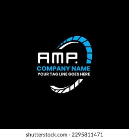 AMP letter logo creative design with vector graphic, AMP simple and modern logo.