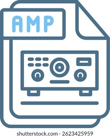 AMP Line Two Colour Icon