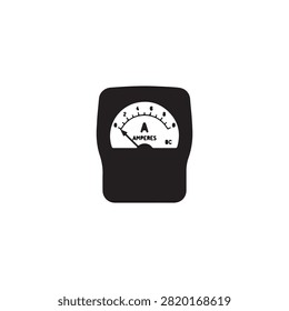 Ampere meter device icon isolated on white background.
