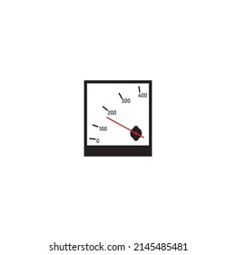 ampere meter vector icon illustration design