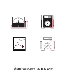 ampere meter vector icon illustration design