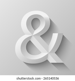 Ampersand With Bevel