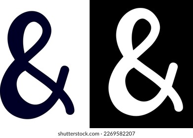 ampersand doodle illustration vector design