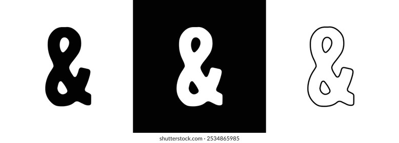 Ampersand Elegance Unleashed: eleva tus Diseños con el estilo de Antiguas. Vector Perfección en eps 10.
