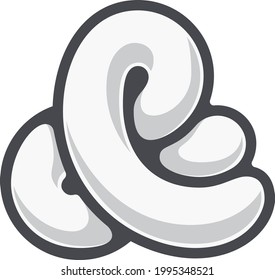 Ampersand. Elegant vector symbol on white background. RGB. Global color