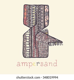 Ampersand hand drawn