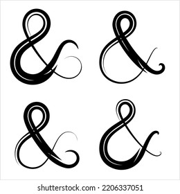 Ampersand Icon Alphabet Ampersand Symbol Alphabet Stock Vector (Royalty ...