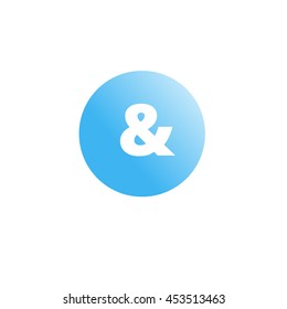 Ampersand  icon illustration - stock vector