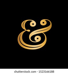 Ampersand Icon Logo Template Vector