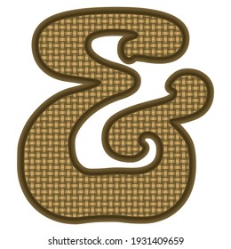 Marcar Y Marcar Con Patrón Resumen. Y Ilustración Del Vector De Signos Aislada En Fondo Blanco
