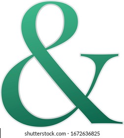 El Icono Del Vector Marcar Y Marcar Aislado En Fondo Blanco. Signo de Ampersand. Símbolo de Ampersand