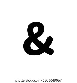 ampersand numerical symbol vector illustration eps 