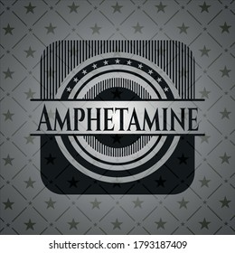 Amphetamine realistic dark emblem. Vector Illustration. Detailed. 