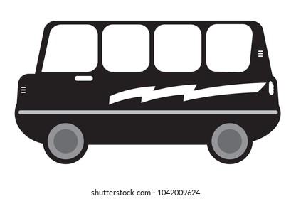 Amphibian Bus Or Land And Water Touring Bus Vector