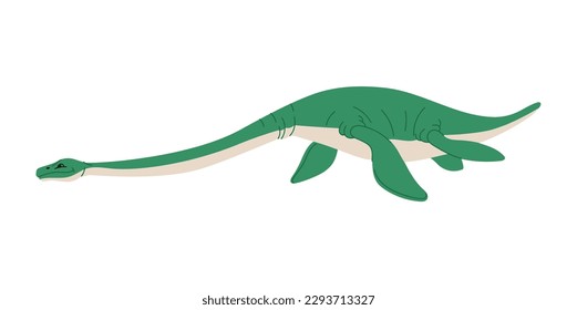 Amphibian Erythrosuchids large basal dinosaur cartoon character. Vector archosaur form carnivores diapsid reptile. Prehistoric animal of Jurassic period