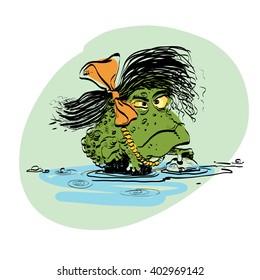 amphibian frog girl