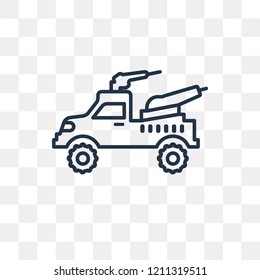 Amphibian vector outline icon isolated on transparent background, high quality linear Amphibian transparency concept can be used web and mobile
