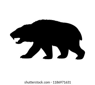 Amphicyonidae Bear Dogs Silhouette Extinct Mammal Animal 