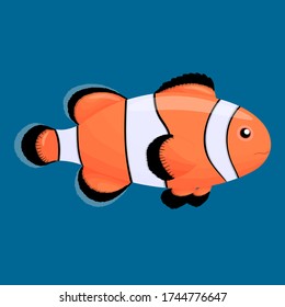 Fish Cartoon Character Cute Animal Mascot Stock Vector (Royalty Free ...