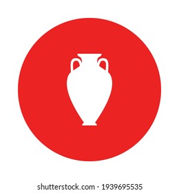 Amphora y círculo en blanco