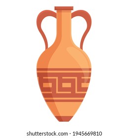 Amphora classical icon. Cartoon of amphora classical vector icon for web design isolated on white background