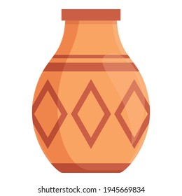 Amphora culture icon. Cartoon of amphora culture vector icon for web design isolated on white background