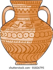 Amphora with ducks