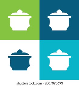 Amphora Flat four color minimal icon set
