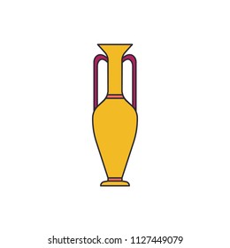 Amphora icon. Cartoon illustration of Greek amphora vector icon for web and advertising