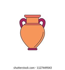 Amphora icon. Cartoon illustration of amphora vector icon for web and advertising