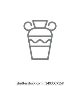 amphora icon. Element of myphology icon. Thin line icon for website design and development, app development. Premium icon