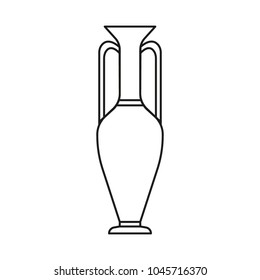 Amphora Icon Outline Illustration Greek Amphora Stock Vector (Royalty ...