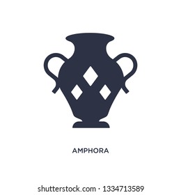 amphora icon. Simple element illustration from greece concept. amphora editable symbol design on white background. Can be use for web and mobile.