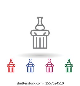 Amphora multi color icon. Simple thin line, outline vector of mythology icons for ui and ux, website or mobile application