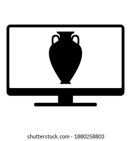Amphora y pantalla en blanco