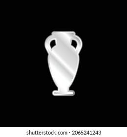 Icono metálico plateado de Amphora